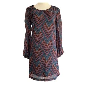 NWT Fire Los Angeles Mini Boho Dress Long Sleeves Sz Small